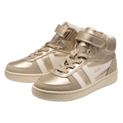 GOLA - Baskets montantes Glimmer - Gold Off White