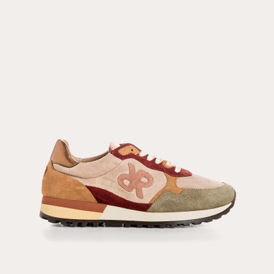 REQINS - Baskets Mora - Taupe Bordeaux