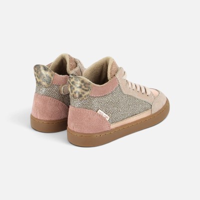 SHOOPOM - Baskets montantes Play Connect Fur - Nude