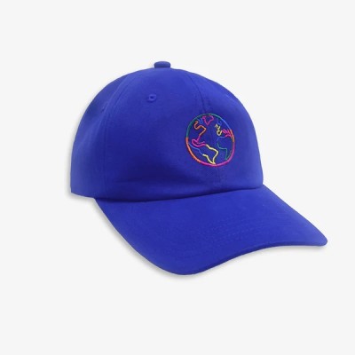 WORLD OF POP - Casquette brodée - Bleu électrique
