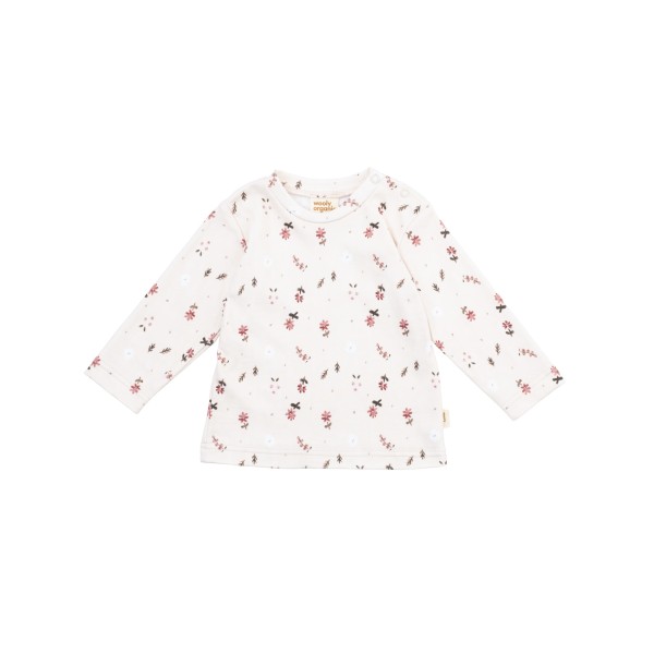 WOOLY ORGANIC - Tshirt à pression - Fleurs nordique