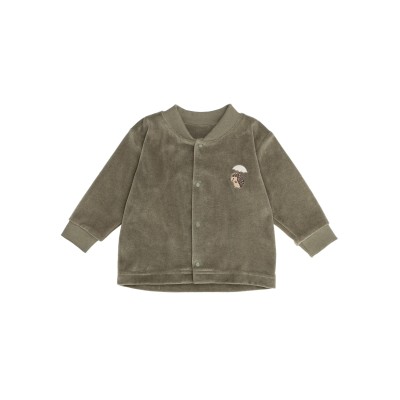WOOLY ORGANIC - Veste brodée - Kaki