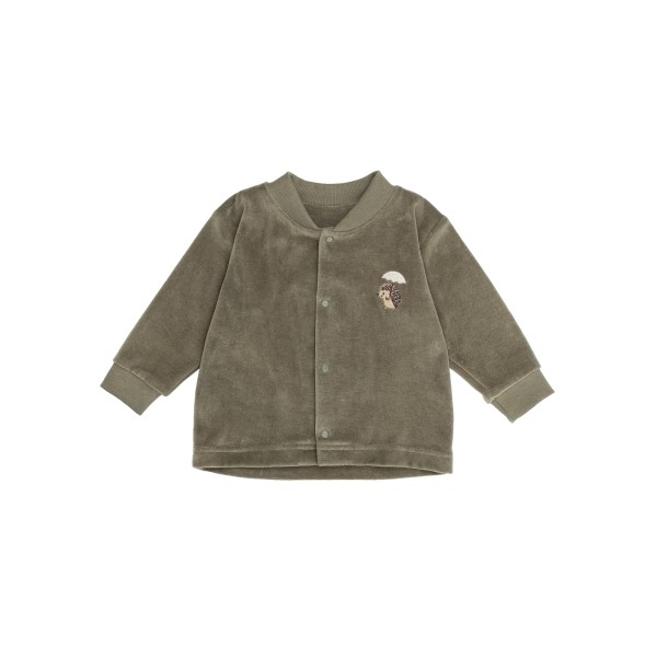 WOOLY ORGANIC - Veste brodée - Kaki