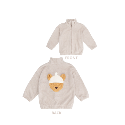 WOOLY ORGANIC - Veste à fermeture éclair - Taupe clair