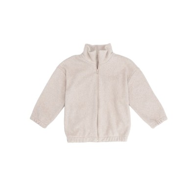WOOLY ORGANIC - Veste à fermeture éclair - Taupe clair