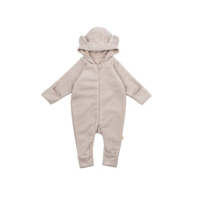 WOOLY ORGANIC - Combinaison à capuche - Taupe clair