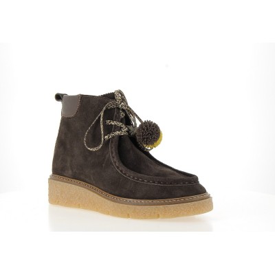 COCO ET ABRICOT - Bottines Etevaux - Chocolat