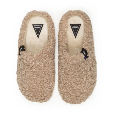 VERBENAS - Chaussons York Curly - Camel
