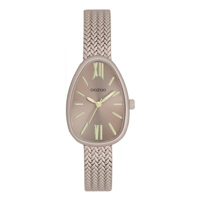 Montre OOZOO femme taupe avec bracelet en maille