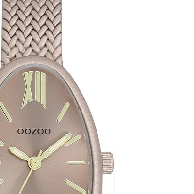 Montre OOZOO femme taupe avec bracelet en maille