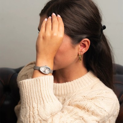Montre OOZOO femme taupe avec bracelet en maille