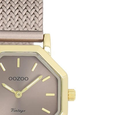 Montre OOZOO femme taupe avec bracelet en maille