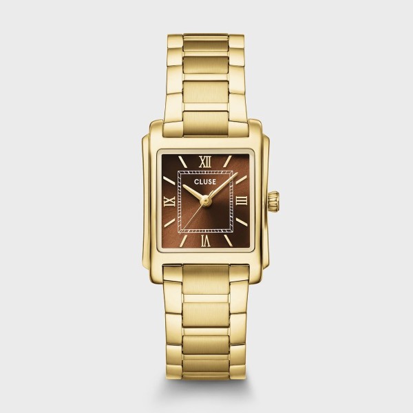 Montre CLUSE Anglée dorée cadran marron