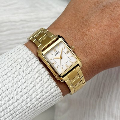 Montre CLUSE Anglée dorée cadran blanc