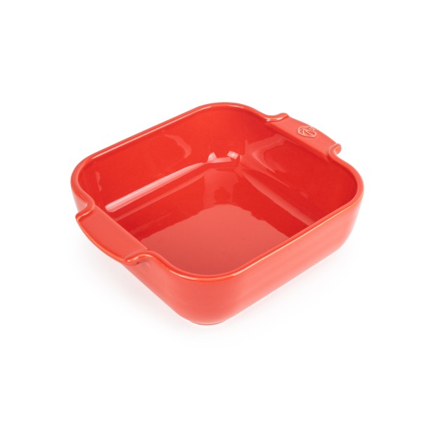 Plat à gratin carré rouge 21 cm - Peugeot