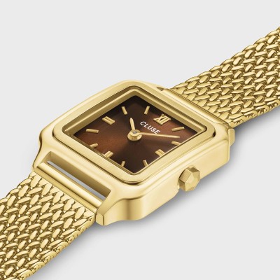 Montre CLUSE Gracieuse Mini dorée cadran marron