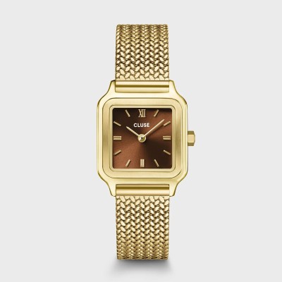Montre CLUSE Gracieuse Petite dorée cadran marron