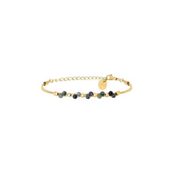 Bracelet N°3 en agate verte