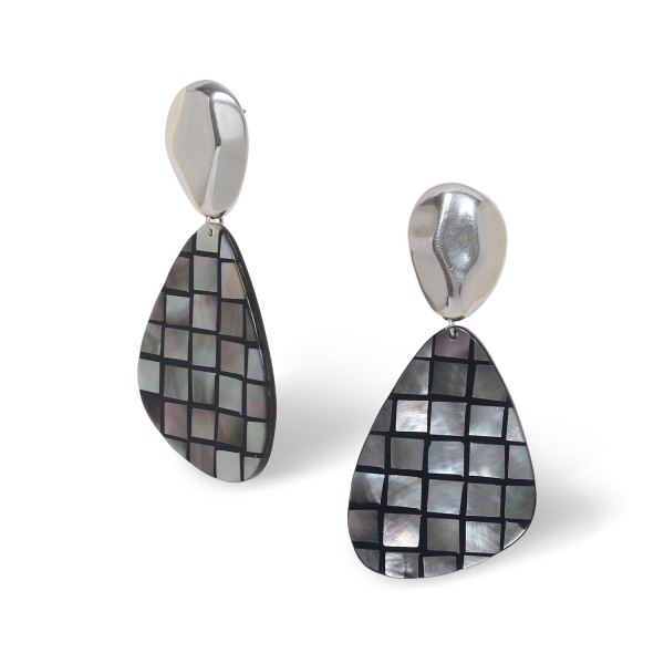 Boucles d’oreilles Rivoli NATURE Bijoux en nacre noire