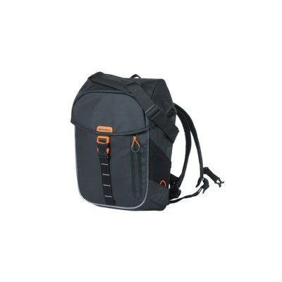 BASIL MILES TARPAULIN - 17 Litres Noir/Orange