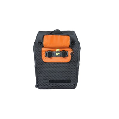 BASIL MILES TARPAULIN - 17 Litres Noir/Orange