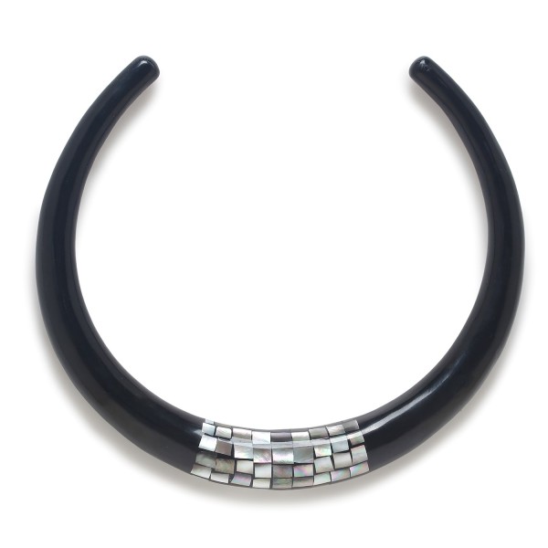 Collier Rivoli NATURE Bijoux en nacre noire