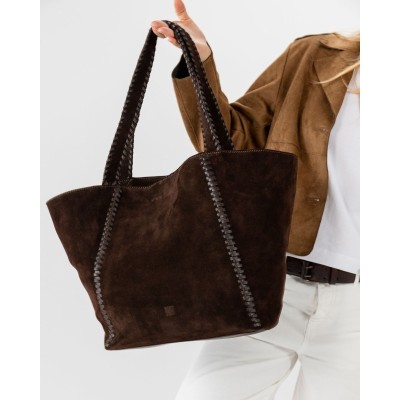 Sac BIBA Narrows cabas en daim marron