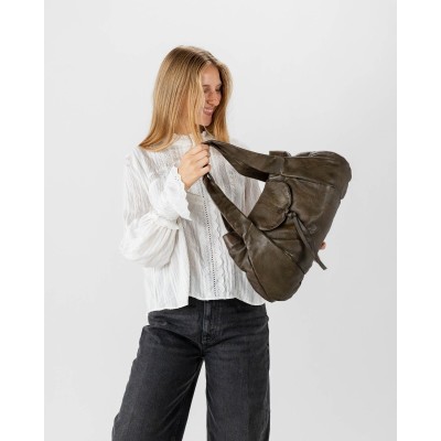 Sac BIBA Oxford cabas en cuir kaki