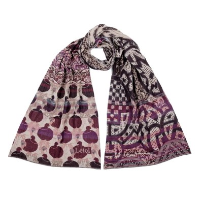LETOL Gisèle Aubergine en coton bio
