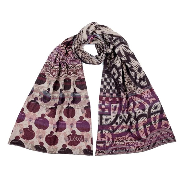 LETOL Gisèle Aubergine en coton bio