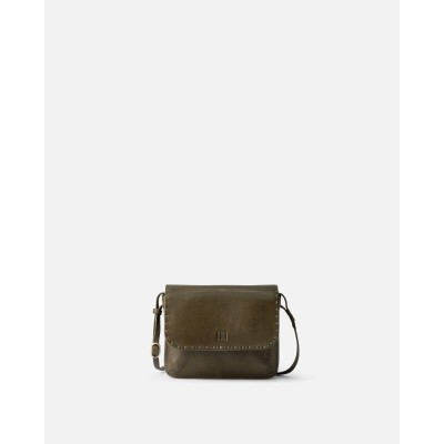 Sac BIBA Hatch bandoulière en cuir kaki
