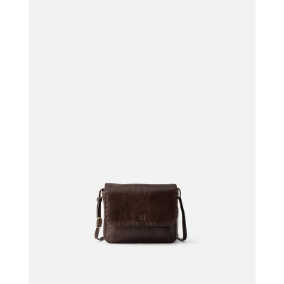 Sac BIBA Hatch bandoulière en cuir marron