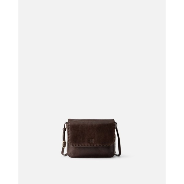 Sac BIBA Hatch bandoulière en cuir marron