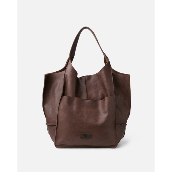Sac BIBA Homer brun clair en cuir de vachette