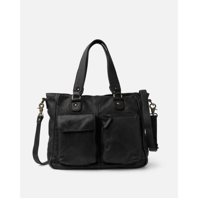 Sac BIBA Keno noir en cuir de vachette nacré