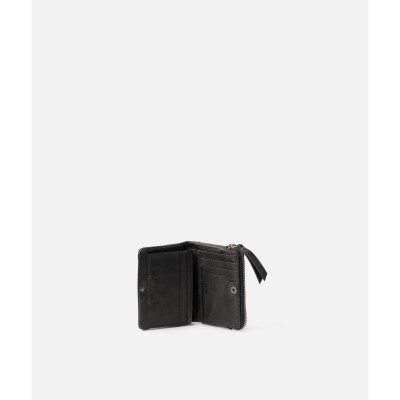 Portefeuille BIBA Katy noir en cuir clouté