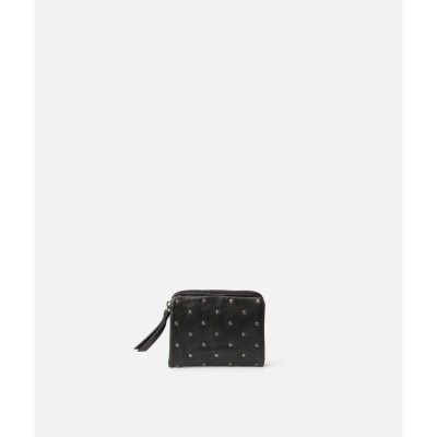 Portefeuille BIBA Katy noir en cuir clouté