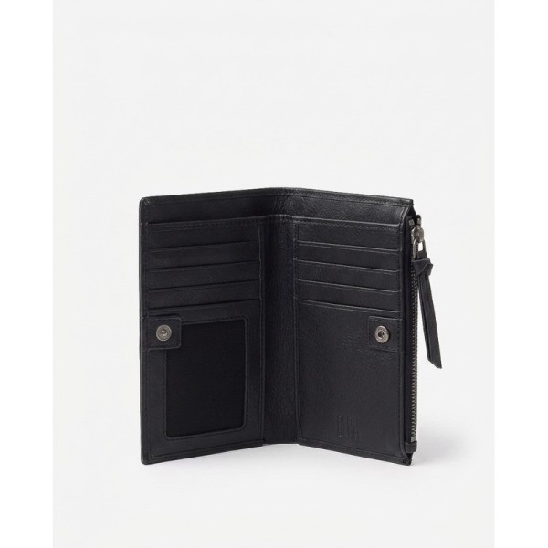 Portefeuille BIBA Valley Winter noir en cuir souple