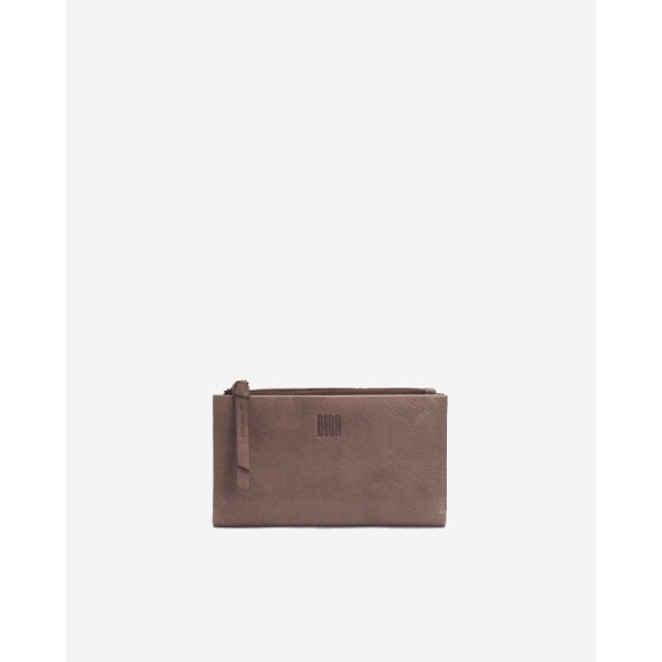 Portefeuille BIBA Valley Winter brun clair en cuir souple
