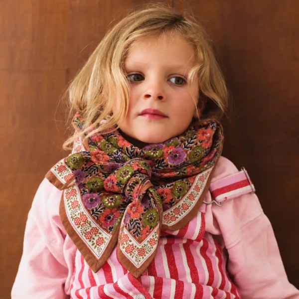 Foulard SO FAMILY Indore marron