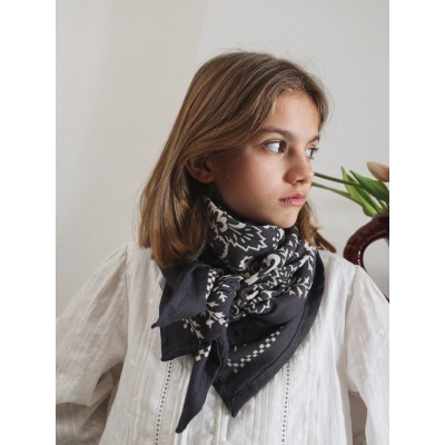 Foulard SO FAMILY Mysore Bandana Anthracite