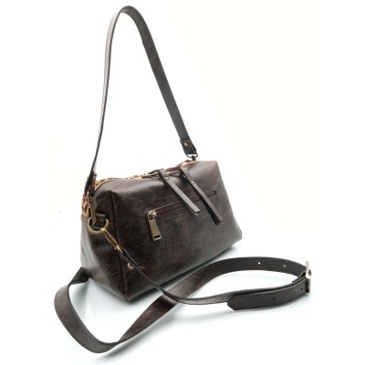Sac CARAMELO Pia bandoulière en cuir imprimé animalier