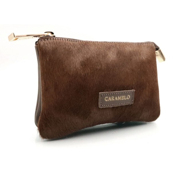 Porte-monnaie CARAMELO Priscillia camel en cuir