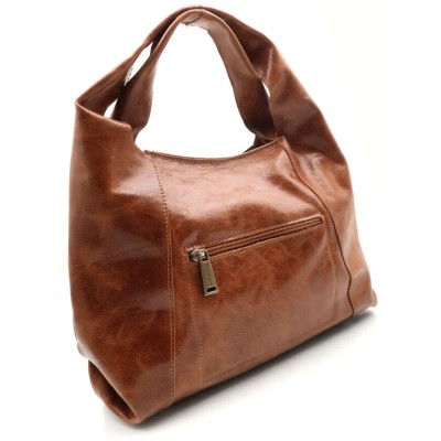 Sac CARAMELO Patricia cognac en cuir avec bandoulière