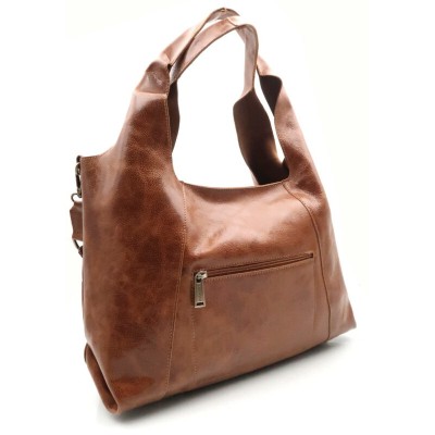 Sac CARAMELO Patricia cognac en cuir avec bandoulière