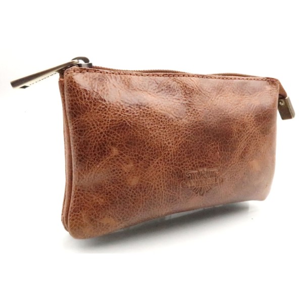 Porte-monnaie CARAMELO Patricia en cuir camel