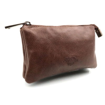 Porte-monnaie CARAMELO Patricia en cuir marron clair
