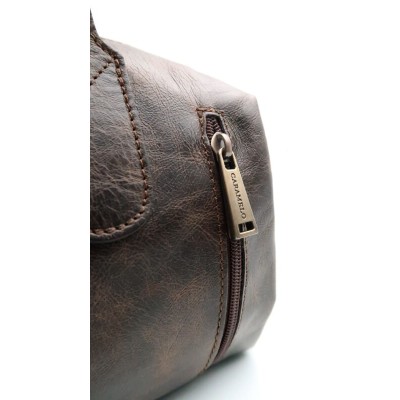 Sac CARAMELO Piper baguette en cuir marron