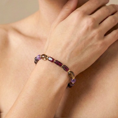 Bracelet Belle de Nuit Nature Bijoux extensible en pierres naturelles