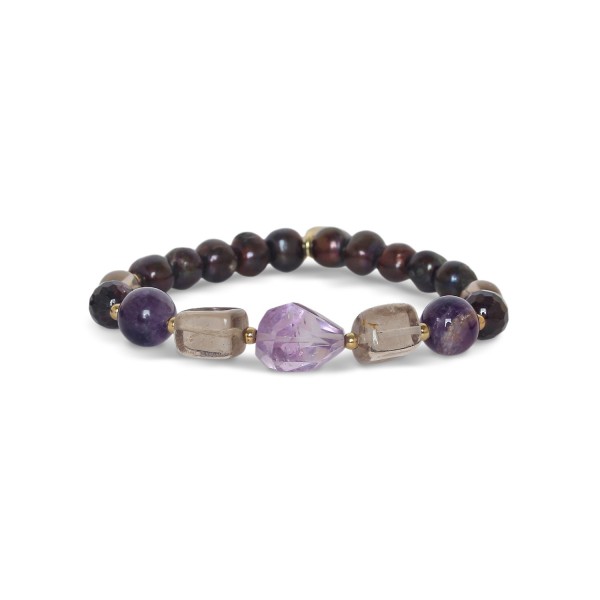 Bracelet Belle de Nuit Nature Bijoux extensible en pierres naturelles